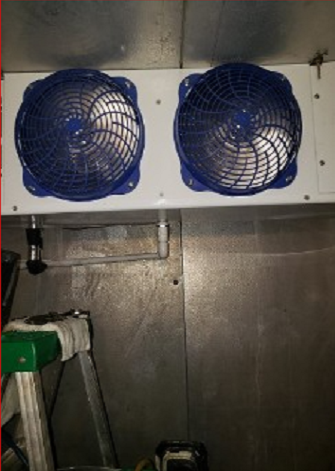 Silver Color Air Conditioner Fan Box